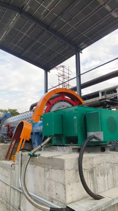 YR630kw10kv高壓電機現場（chǎng）拖動球磨機試機（jī）